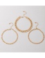 Fashion Gold Metal Chain Three-layer Anklet