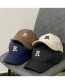 Fashion Navy Letter Embroidered Diamond Down Baseball Cap