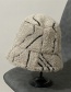 Fashion Beige Lamb's Wool Irregular Striped Fisherman Hat