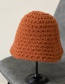 Fashion Beige Woolen Woven Fisherman Hat