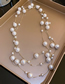 Fashion Necklace-white Pearl Geometric Necklace