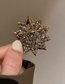 Fashion Flowers-brooch Alloy Diamond Flower Brooch