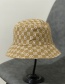Fashion Brown Letter Print Double-sided Fisherman Hat