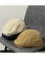 Fashion Beige Cotton Micro Pleated Forward Hat