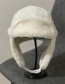 Fashion White Lamb Wool Digital Embroidery Ear Protection Lei Feng Hat
