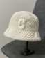Fashion White Letter Embroidery Flat Top Fisherman Hat