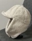 Fashion White Lamb Wool Ear Protection Lei Feng Hat