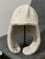 Fashion Beige Lamb Wool Ear Protection Lei Feng Hat