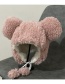 Fashion Beige Plush Mouse Ear Ear Cap