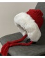 Fashion Red Bear Ear Wool Lei Feng Hat