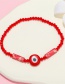Fashion Red Rice Bead Beaded Eye Bracelet