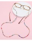 Fashion Black Acrylic Beads Beaded Glasses Chain