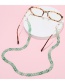 Fashion Navy Acrylic Geometric Chain Halterneck Glasses Chain