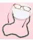 Fashion Black Color Acrylic Chain Halter Neck Glasses Chain