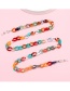 Fashion Color Small Oval Glasses Chain Acrylic Color Chain Glasses Chain