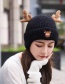 Fashion Red Christmas Antlers Knitted Earmuff Head Hat