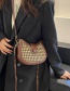 Fashion Check Brown Pu Houndstooth Crossbody Bag