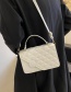 Fashion Brown Pu Diamond Crossbody Bag