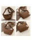 Fashion Coffee Color Cotton Patch Crossbody Bag