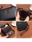 Fashion Black Zipper Multi-position Card Holder Coin Purse