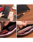 Fashion Red Wine Large-capacity Buckle Leather Wallet With Multiple Card Slots