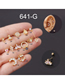 Fashion Gold Color 9# 0.8 Fine Needle Titanium Steel Screw Cartilage Piercing Earrings