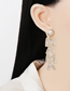 Fashion Letter Letter Stud Earrings With Pearls And Diamonds