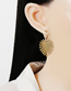 Fashion Gold Alloy Plating Leaf Earrings