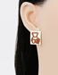 Fashion Little White Bear Acrylic Bear Earrings