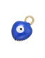 Fashion Navy Blue Copper Dripping Eyeball Geometry Diy Accessories