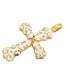 Fashion White Copper Drip Oil Cross Pattern Diy Accessories