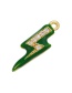 Fashion Green Copper Drop Oil Inlaid Zirconium Lightning Diy Accessories