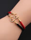 Fashion Cb00184+red String Copper Inlaid Zirconium Star And Moon Bracelet