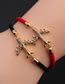 Fashion Cb0001+red String Copper Inlaid Zirconium Geometric Tree Of Life Star Airplane Bracelet