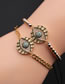 Fashion Cb0067+ Mixed Color Chain Copper Inlaid Zirconium Eye Bracelet