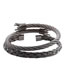 Fashion 2 Black 2-piece Set Titanium Steel Letter Crown Twist Bracelet Set