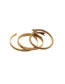 Fashion 6-gold 3 Piece Set Titanium Steel Letter Crown Twist Bracelet Set