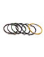 Fashion H Stainless Steel Magnetic Buckle Multicolor Leather Cord Bracelet