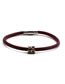 Fashion H Stainless Steel Magnetic Buckle Multicolor Leather Cord Bracelet