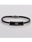 Fashion 4# Stainless Steel Eye Magnetic Clasp Bracelet