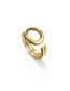 Fashion Gold Color Titanium Steel Geometric Open Ring