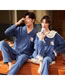 Fashion 8# Two-piece Cotton Knitted Long-sleeved Pajamas