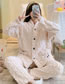 Fashion 1821 Pink Letters Coral Fleece Bear Xingyue Alphabet Pajama Set