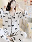 Fashion Bowknot Modal Geometric Print Maternity Pajama Set