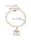 Fashion Gold Color Titanium Steel Starfish Bracelet