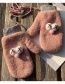 Fashion Taro Purple Polar Fleece Cartoon Plus Fleece Halter Mittens