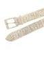 Fashion Silver Alloy Ten-row Diamond Square Buckle Wide-sided Belt