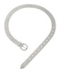 Fashion White Metal Eight Drain Drill D-shaped Buckle Belt