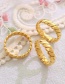 Fashion Gold Color Titanium Steel Gold Plated Coarse Twist Ring