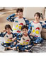 Fashion Nezha (large Size) Cotton Cartoon Print Parent-child Pajamas Set
